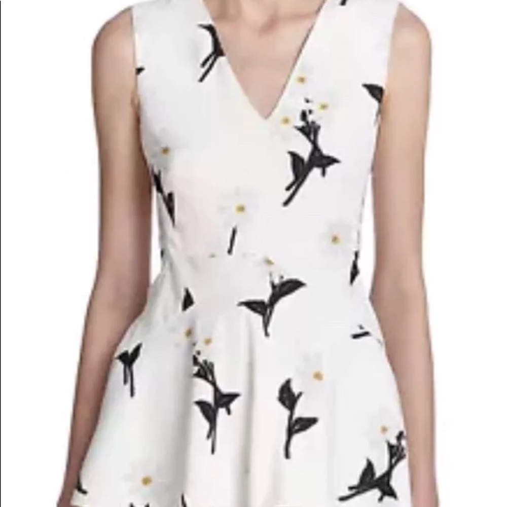 Max Mara Peplum floral tank sportmax Lacrima daisy